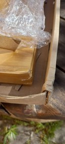 PROMOCJA Czarny stół jadalniany z blatem w dekorze dąb PURO 70x70 II. jakość