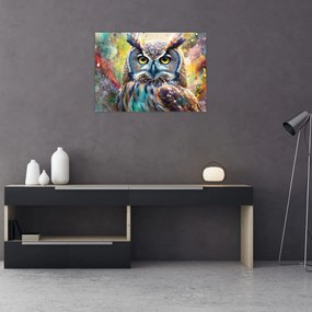 Obraz - Malowanie sowy (70x50 cm)