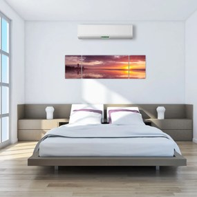 Obraz - Plaża o zachodzie słońca (170x50 cm)