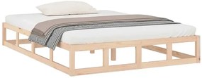 Dwuosobowe łóżko z naturalnej sosny 160x200 - Rixo 6X