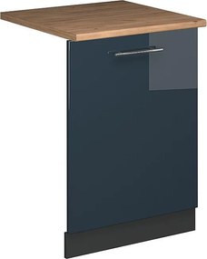 Panel przedni zmywarki ciemnoniebieski wysoki połysk 60x1.6x81.8 fame-line