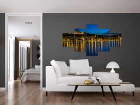 Obraz miasta nocą (125x70 cm)