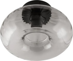 Osram - Oprawa sufitowa DECOR SMOKE 1xE27/12W/230V Ø 28 cm czarny/przydymiony szary