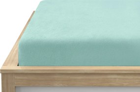 PrzytulneMieszkanie.pl Prześcieradło z mikropluszu SOFT 180x200 cm miętowe