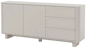 Kredens 2-drzwiowy i 3 szufladami - Beżowy - DIGARA