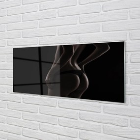 Panel szklany do Kuchni Zarys Kobiecego Ciała