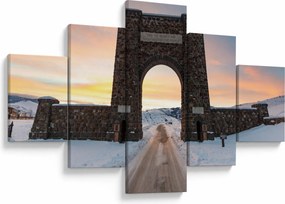 Obraz bramy, Yellowstone (125x70 cm)