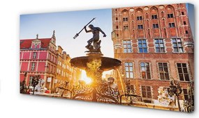 Zdjęcie na płótnie Fontanna Neptuna w Gdańsku