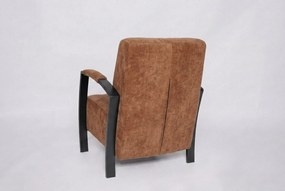 Nowoczesny fotel Looft w kolorze koralowym-ponadczasowy styl