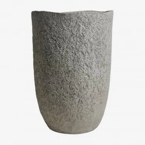 Doniczka Z Cementu Nuria Ø35 Cm - ↑55 Cm & Jasnoszary - Sklum