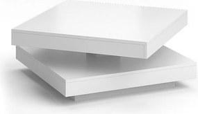 Stół kawowy biały 70x70x34 elias