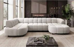 Narożnik VELPA XL Lewostronny z elektryczną regulacją siedziska w tkaninie LOOP 01 WERSAL