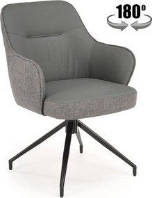 Obrotowe krzesło do jadalni z podłokietnikami K527 Halmar