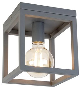 Inteligentna lampa sufitowa w stylu industrialnym ciemnoszara w komplecie z WiFi G95 - Cage Nowoczesny Oswietlenie wewnetrzne