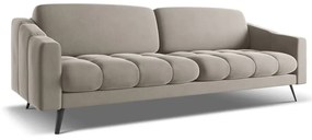 Beżowa aksamitna sofa 238 cm Nalu – Makamii