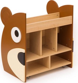 Dwustronny regał do przedszkola biblioteczka Miś