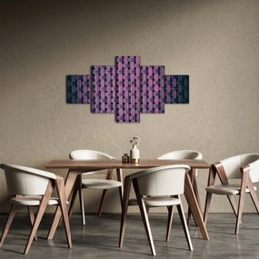 Obraz fioletowej tekstury (125x70 cm)