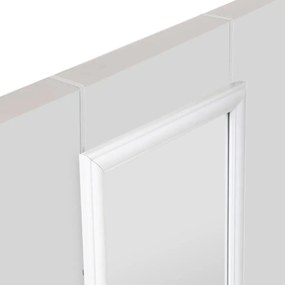 Wysokie lustro w plastikowej ramie do zawieszenia na drzwiach, 125,5 x 35,5 x 2 cm