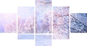 Obraz - Mroźna zima (125x70 cm)