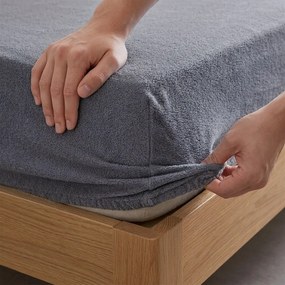 4Home prześcieradło frotte IDEAL antracyt, 90–100 x 200 cm, 90–100 x 200 cm