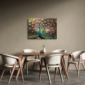 Obraz na szkle - Paw (70x50 cm)