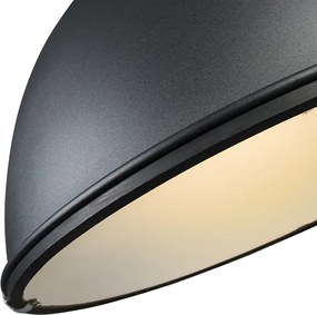 Inteligentna lampa wisząca w stylu industrialnym czarna 53 cm w komplecie z żarówką A60 Wifi - Sicko