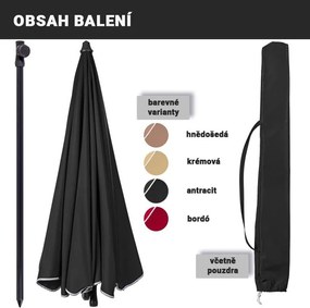 STILISTA Parasol ogrodowy, 2 m, antracyt