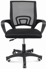 Czarne Ergonomiczne Krzesło Obrotowe Do Biurka K0-K70