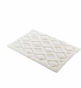 Dywanik łazienkowy NEMESIS, 100% bawełny, ecru, 50 x 80 cm