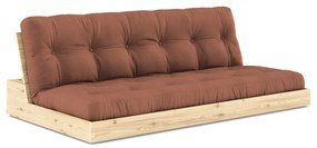 Ceglasta rozkładana sofa 196 cm Base – Karup Design