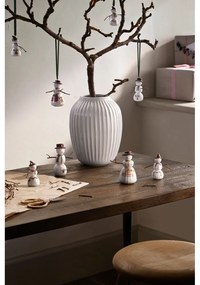 Porcelanowa ręcznie malowana ozdoba świąteczna ø 4 cm Hammershøi Snowman – Kähler Design