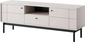Szafka RTV stojąca GIAPPONESE 153,5 cm do Salonu pod Telewizor 1 Szuflada - Kaszmir