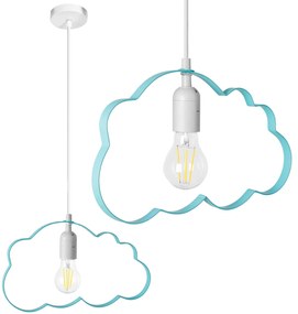 LAMPA WISZĄCA CHMURKA BŁĘKITNA