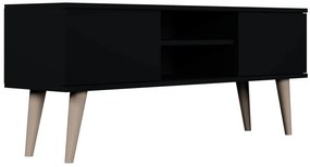 Czarna szafka RTV na nóżkach C1-G13