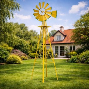 STILISTA Wiatrak, 245 x 55 cm, stal, Żółty