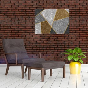 Obraz na szkle - Imitacja materiałów (70x50 cm)