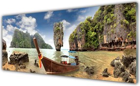 Panel nad blat kuchenny Łódka Przy Skalistym Brzegu