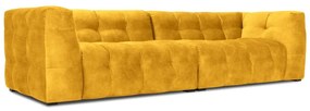 Żółta aksamitna sofa Windsor &amp; Co Sofas Vesta, 280 cm