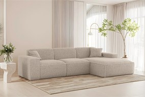 Narożnik Luga L Prawy tkanina Sven 28 trufle