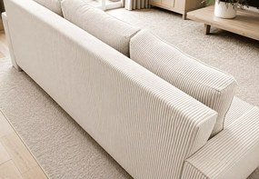 Kanapa Mirea – rozkładana sofa 3-osobowa z funkcją spania i pojemnikiem na pościel 196×145 cm
