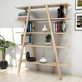Regał z drewna sosnowego 120x148 cm Perla – Kalune Design