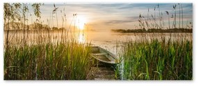 Obraz Styler Boat In The Grass, 125x50 cm