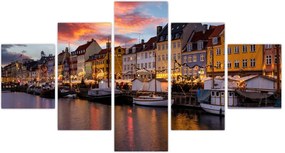 Obraz - Nyhavn, Kopenhaga (125x70 cm)