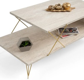 Stolik konferencyjny Loire Gold Travertine