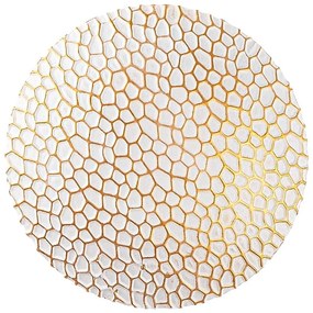 Kinkiet w biało-złotym kolorze LED ø 21 cm Yosma – Opviq lights