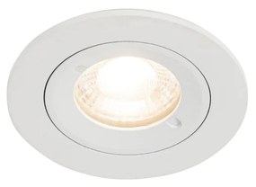 Nowoczesny wpuszczany reflektor biały okrągły IP44 - Xena Round