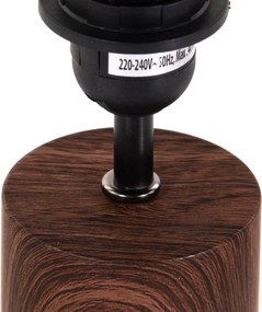 Lampka na stół z materiałowym kloszem, 18 x 29,5 cm