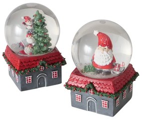 Kula śnieżna z domkiem MONTI, Ø10 cm
