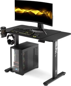 Biurko gamingowe elektryczne Diablo X-Tensio 110 cm, kolor czarny carbon