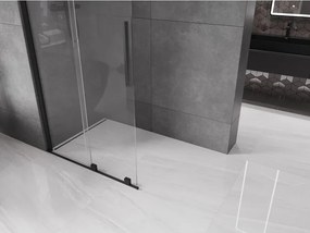 Mexen Velar ścianka prysznicowa rozsuwana Walk-in 80 x 200 cm, transparent 8 mm, czarna - 871-080-000-03-70